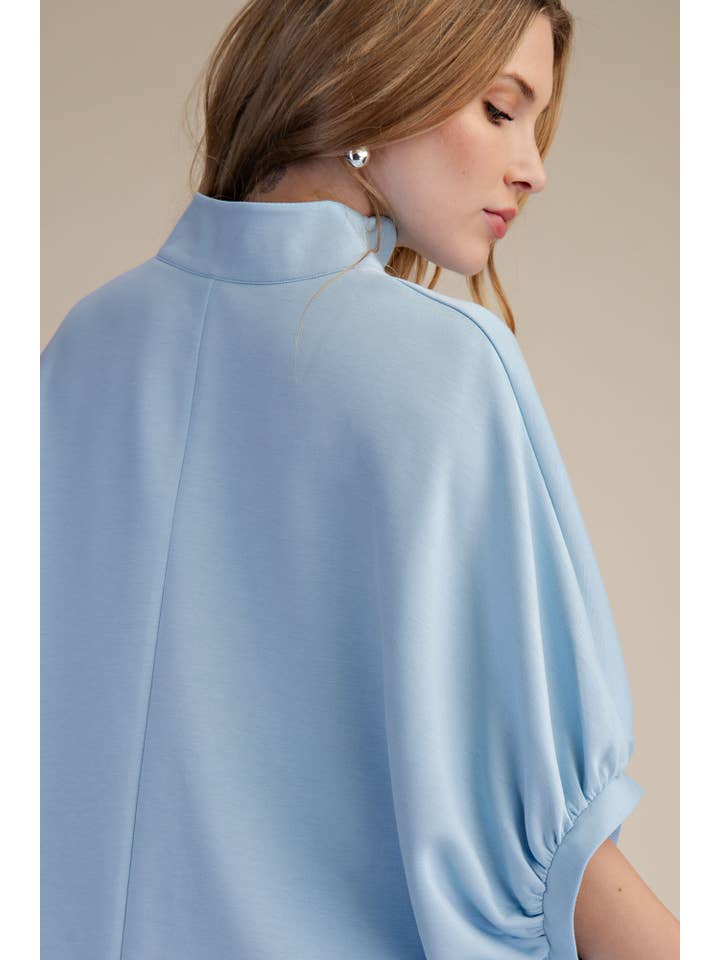 Glam - Wholesale Blouse - Women's - Scallop Neck Line Oversized Top21