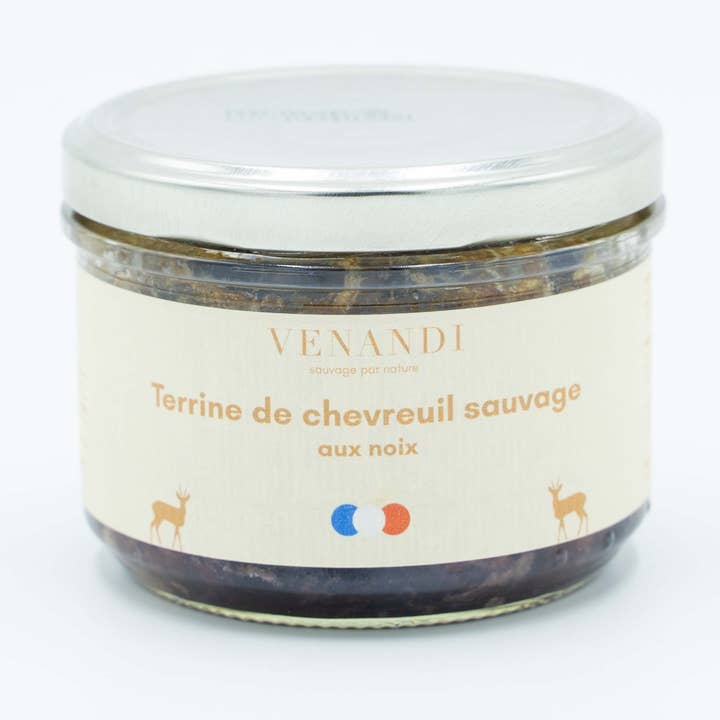 Französische Wildhirschterrine mit Walnüssen für den Großhandel von Venandi
