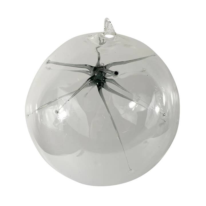 ball with star Ø12cm, grey for wholesale by FW-Glas