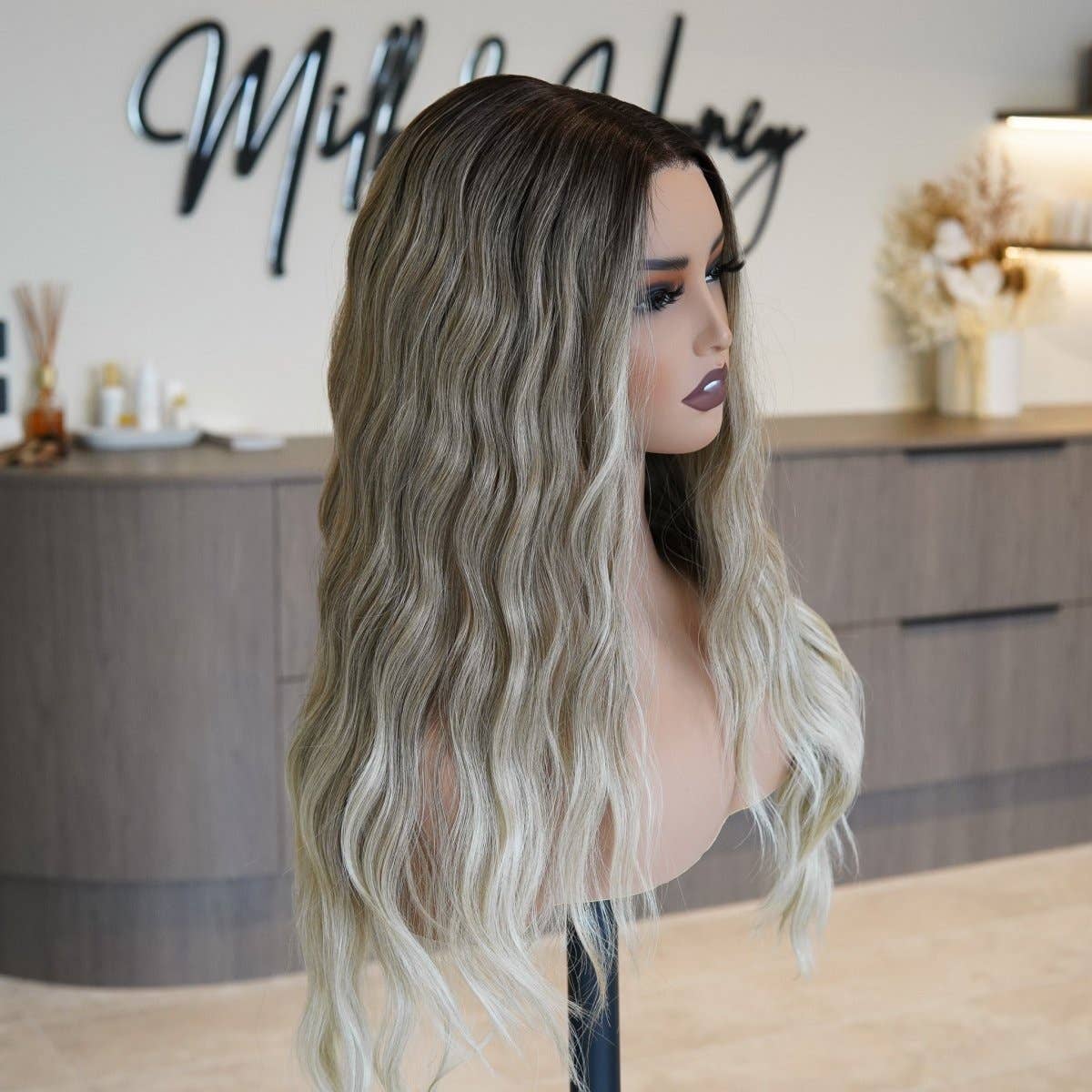 Milk & Honey - Wholesale Hair extensions - FAYE - Ombre Brown - Lace Front Wig1