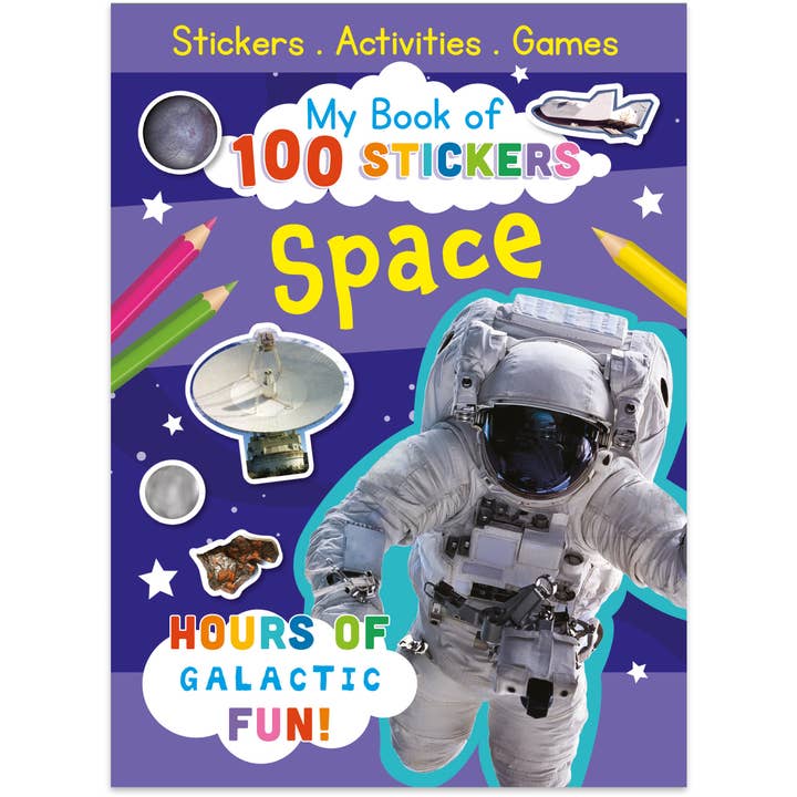 Mi libro de 100 pegatinas - Space para venta al por mayor de Robert Frederick Ltd