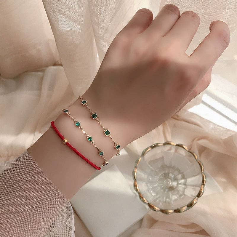 Perimade & Co. LLC - Wholesale Link & Chain Bracelet - Green Color Gemstone Wedding Bracelet in 925 Sterling Silver6