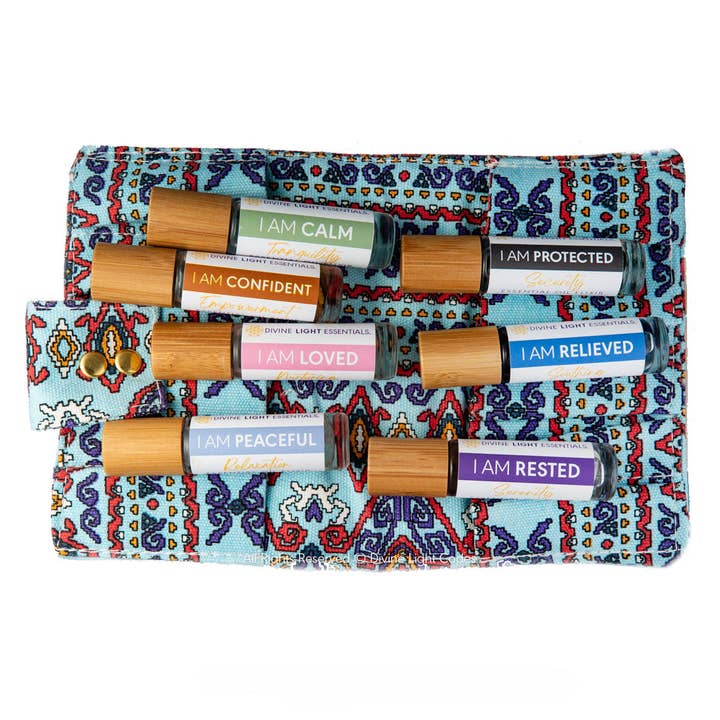 Divine Light Codes - Wholesale Essential Oil - Emotional Support Essential Oil Elixirs - 6 Roller Bottles Set4