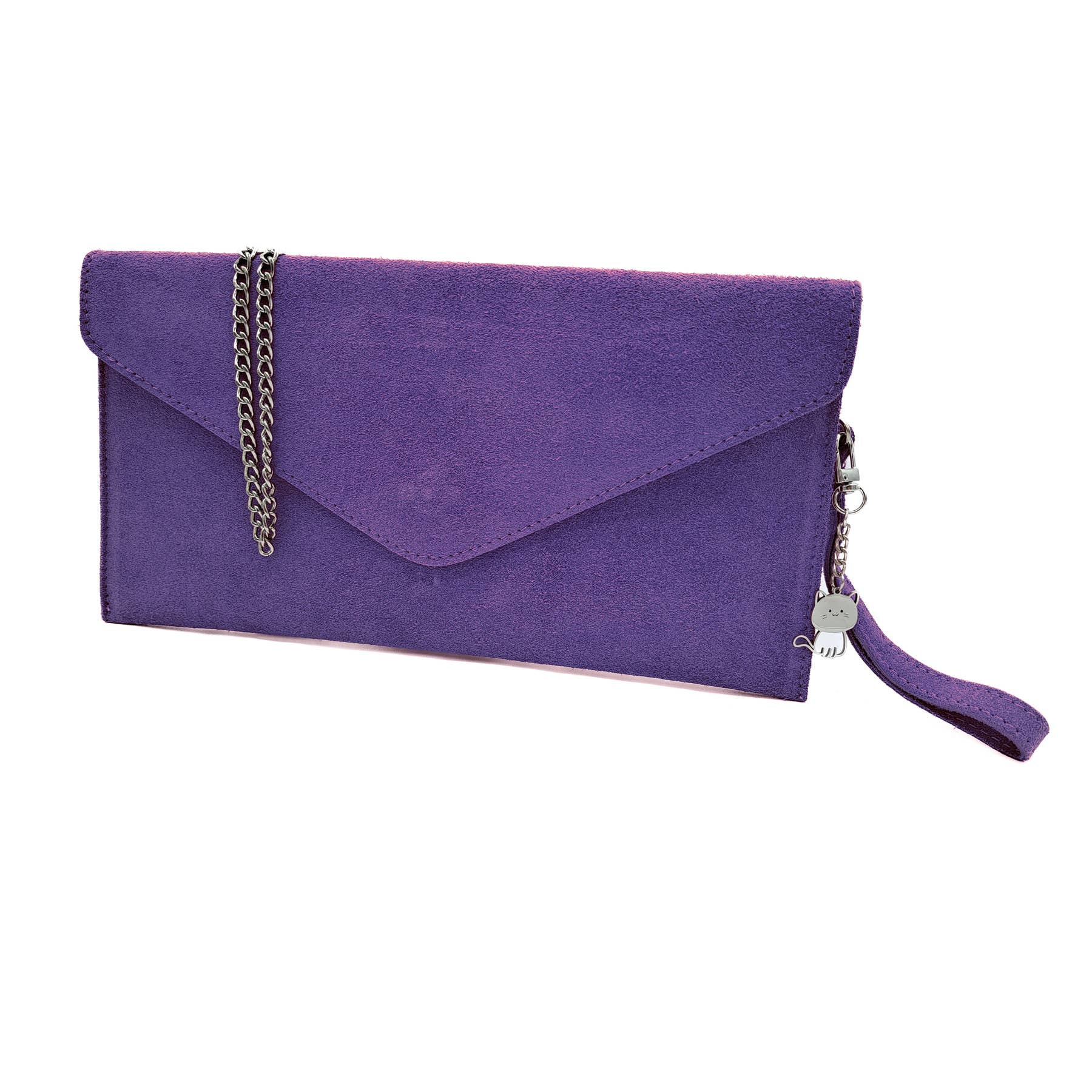 Ellas Trading - Wholesale Clutch Bag - Women's - Italian Suede Envelope Clutch Messenger Handbag3