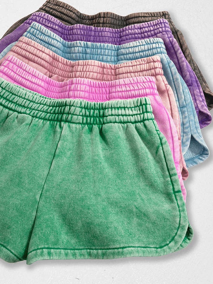 `.Fleece Shorts Acid Wash & Solid for wholesale by 42POPS