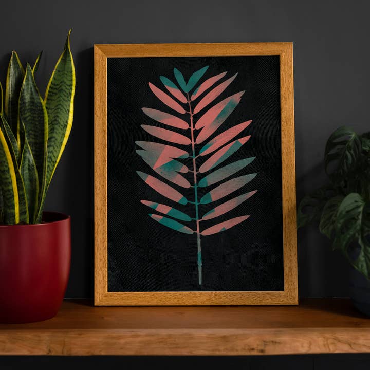Oversized Tropical Leaf 2 Print for wholesale by Ink & Drop