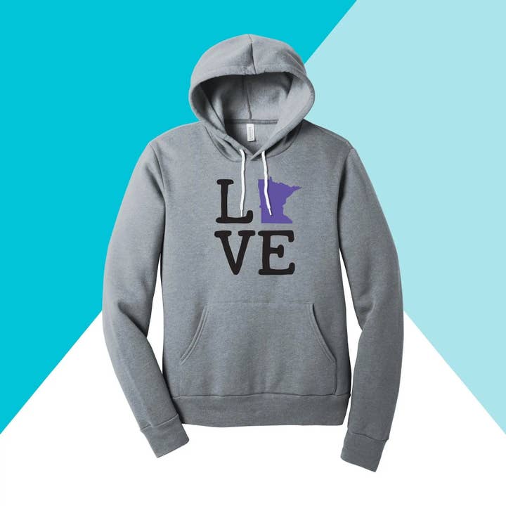Minnesota Love Unisex Huvtröja för wholesale av North Owl Apparel