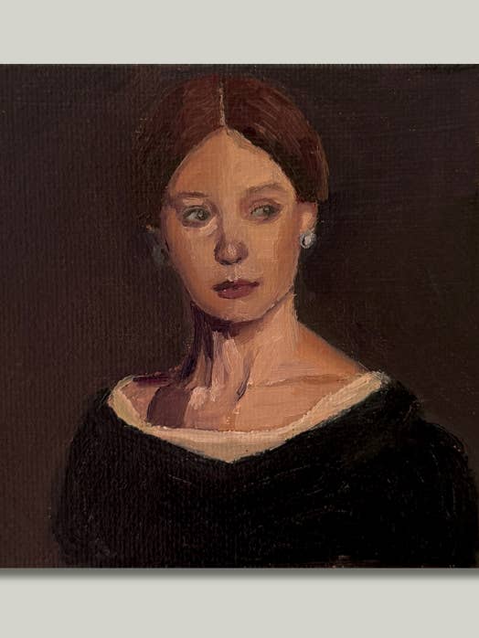 "Lady In Waiting" Print for engroshandel hos Katie Jo Art