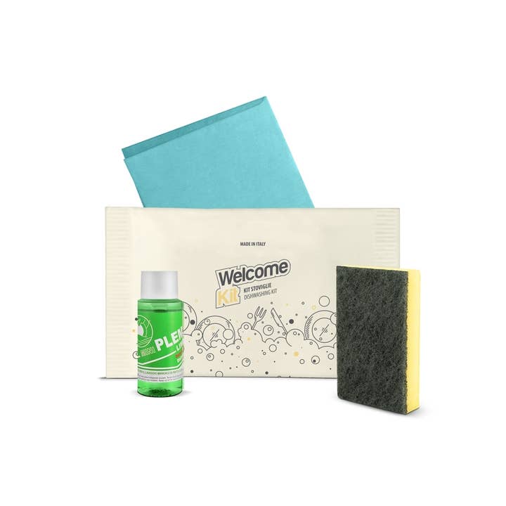 Welcome kit dishes Dishwashing kit kitchen dish cleaning for wholesale by Flexi Amenities