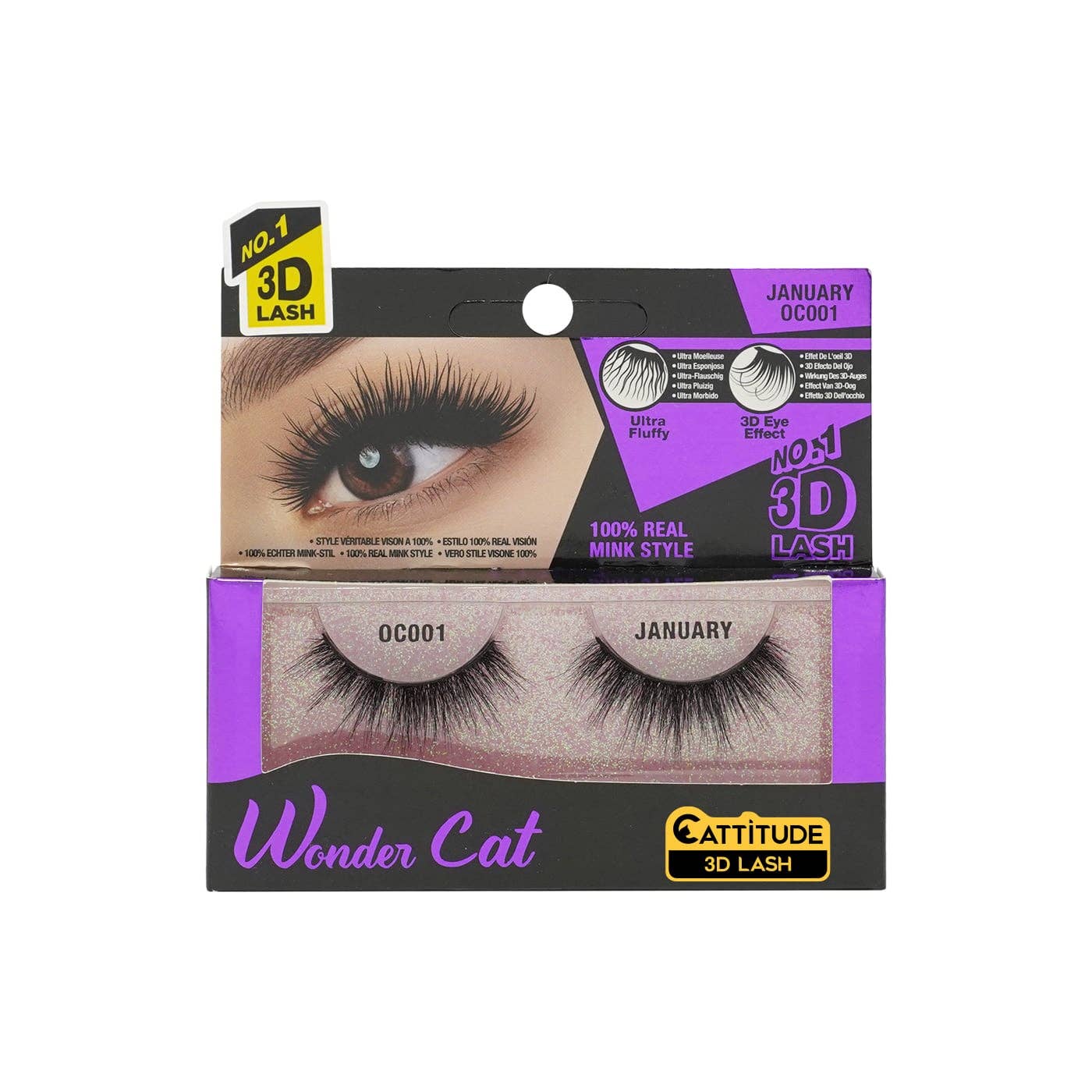 EBIN NEW YORK - Wholesale False/Fake Eyelashes - January - Wonder Cat 3D Faux Mink Lashes1