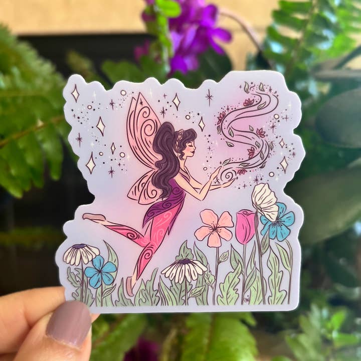 Alicia's Wonderland - Wholesale Sticker - Whispering Wind Fairy Vinyl Sticker | Fairy Sticker2