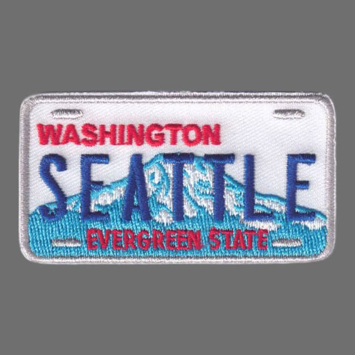 Happy Wood Products - Wholesale Patch - SEATTLE Washington License Plate Patch - 33881