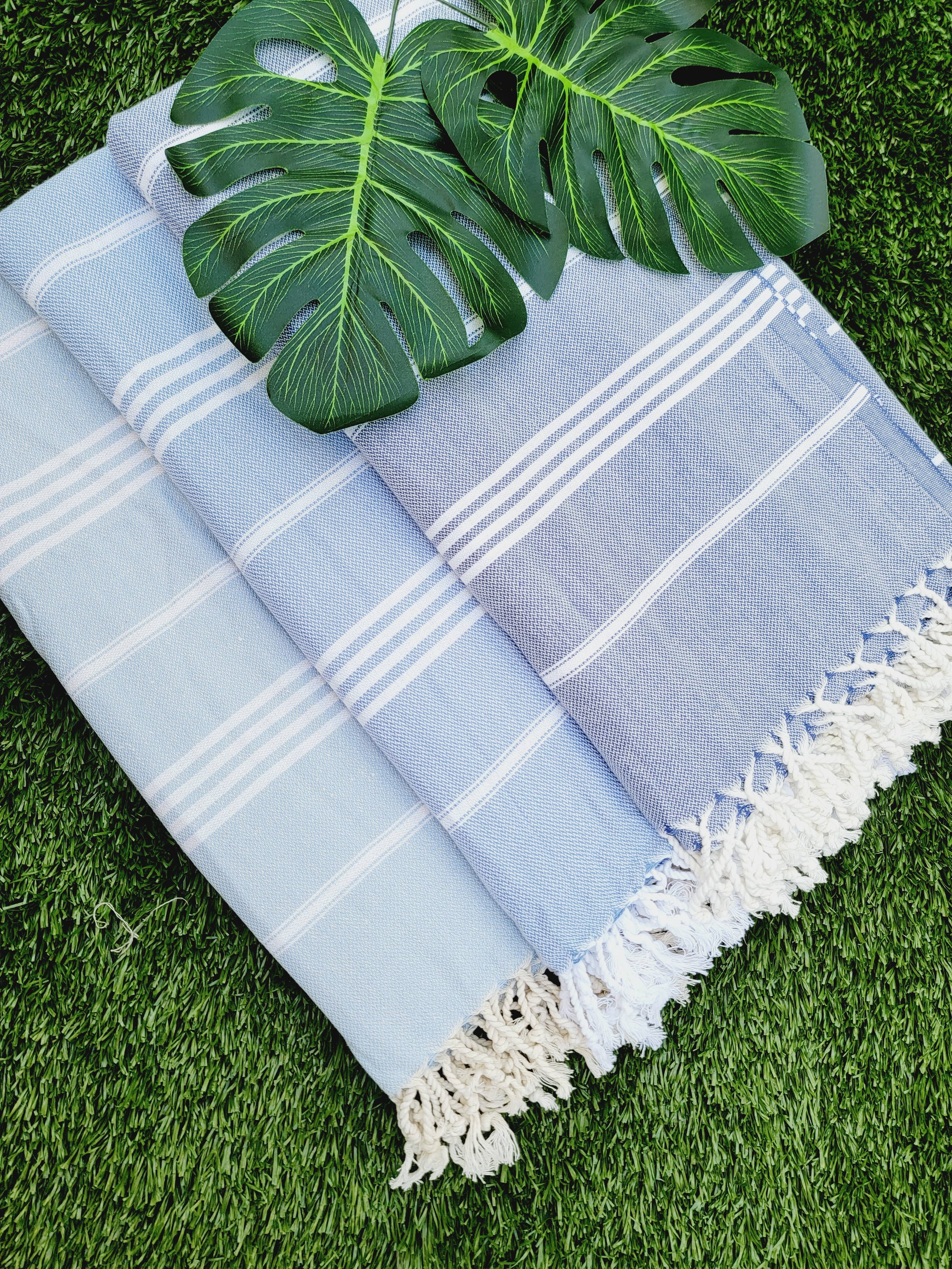 EBRU Home - Vendita all'ingrosso Plaid - Set da 5 Plaid/Coperte in Cotone Turco Prelavato – Colori Assortiti11