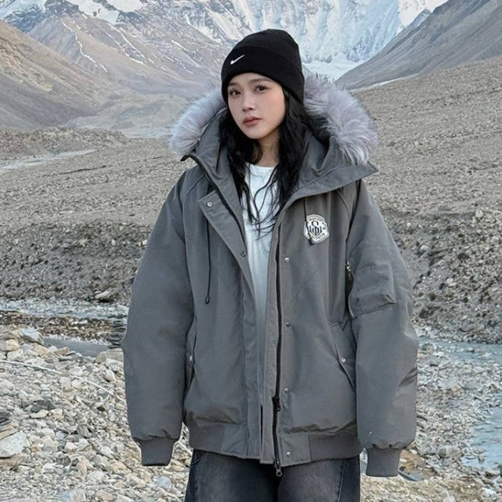 MoodGold - Wholesale Jacket – Women's - Fur Collar Cotton Workwear Jacket5