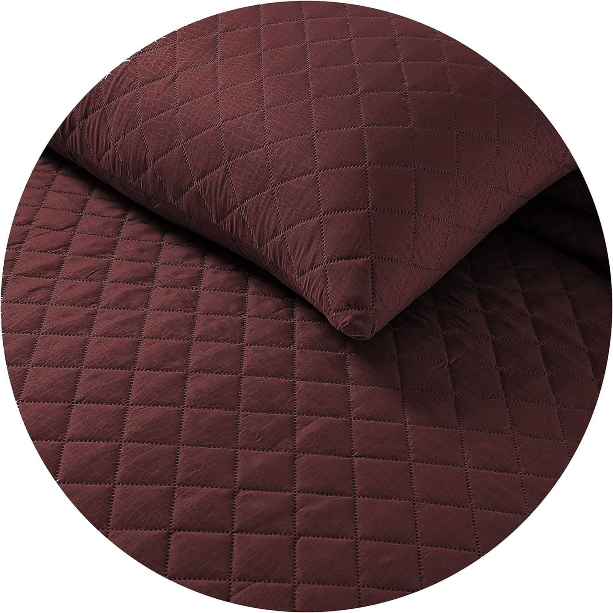 Beach Stone – wholesale Bedding set – Quilted Diamond floral pattern 3pcs comforter Set Quilted Luxury Bed Throws26