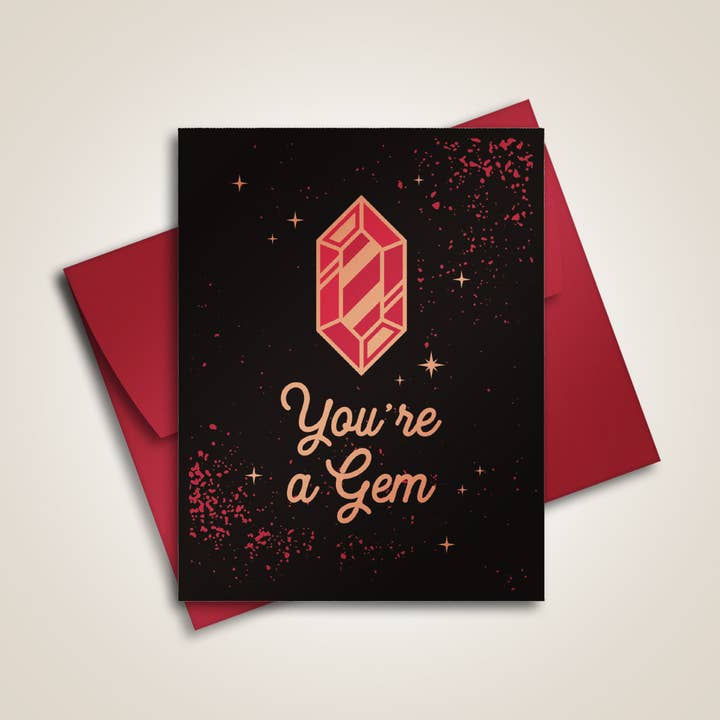 You're a Gem! - Greeting Card for wholesale by The Fabled Creative Co.