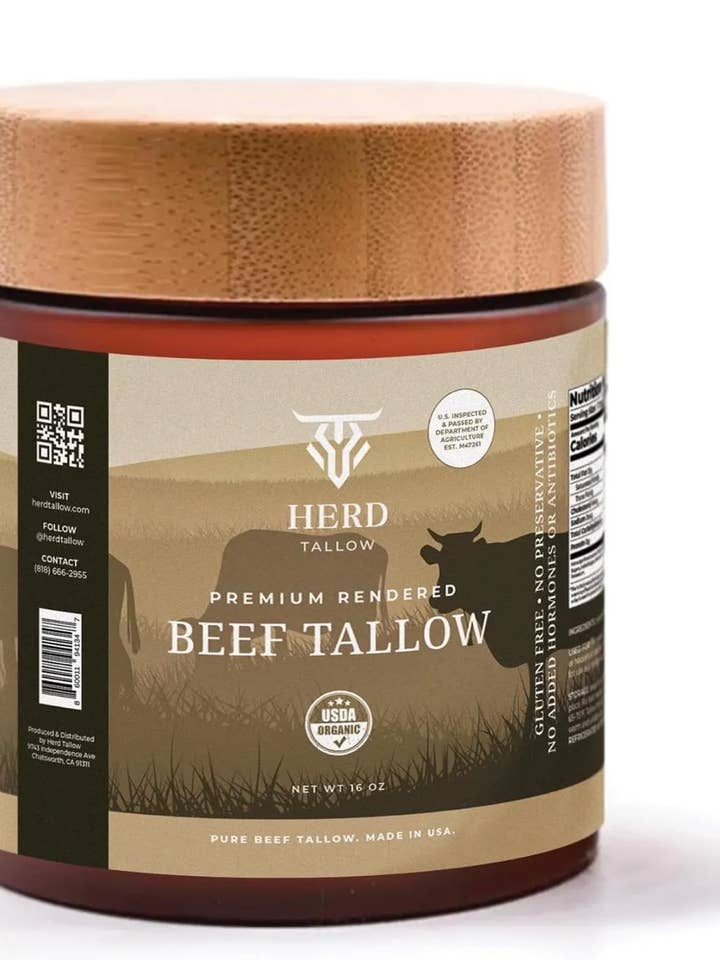 Herd - Beef Tallow Grass-Fed and Finished Beef Tallow 14oz and other Purchase Wholesale cattle. Free Returns & Net 60 Terms on Faire trending on Faire.