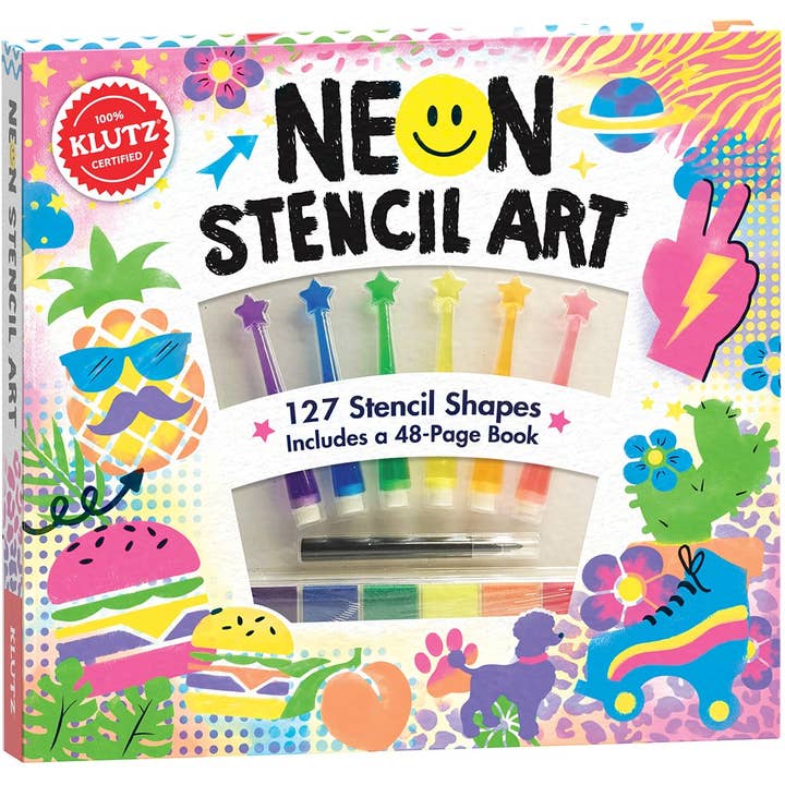 Neon Stencil Art for wholesale by Scholastic