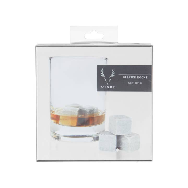Viski - Wholesale Drink Chilling Cubes - Glacier Rocks® Small Soapstone Whiskey Cubes Set of 61