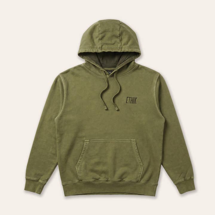 Ethik Crew Hoodie | Verde Oliva por atacado de Ethik Worldwide