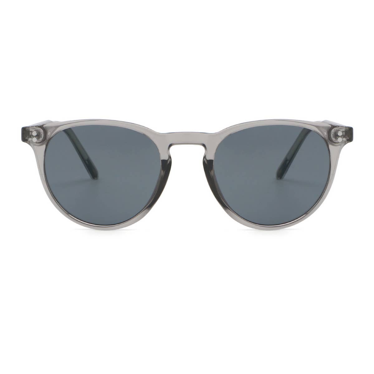 ACCITY - Wholesale Sunglasses - Unisex - FASHIONABLE FAUX ACETATE ROUND FRAME SUNGLASSES_CWASG05066