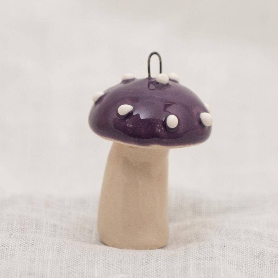 NaturoTheke - Wholesale Decorative Tabletop Object - Lucky mushroom hanging on a stalk (4.5cm-5.5cm) + rod4