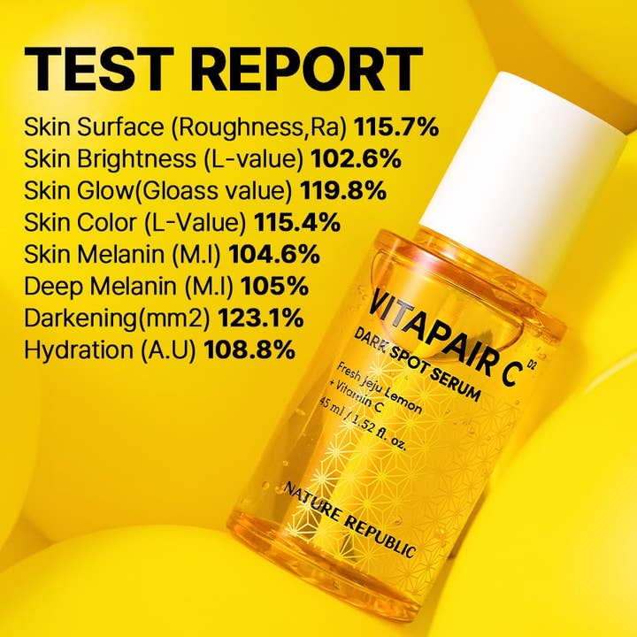 VIAI Beauty – Soro facial por atacado – Sérum Facial Iluminador Vitapair C da Nature Republic4