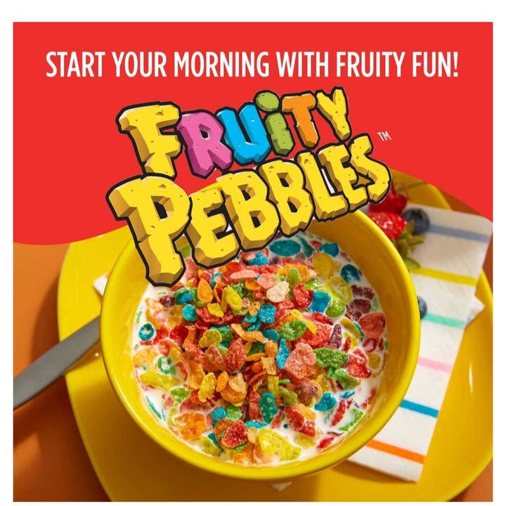 Majestic Wholesale - Wholesale Breakfast Cereal - Fruity Pebbles Cereal, 38 oz. (2 Pack, 16 oz. Bags)1