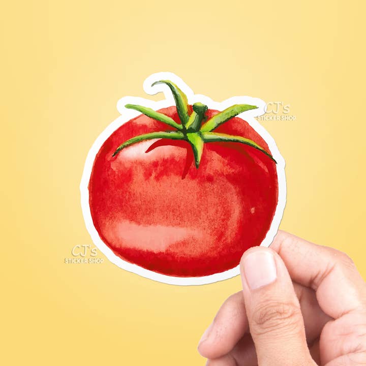 Tomato Sticker for wholesale by CJ's Sticker Shop
