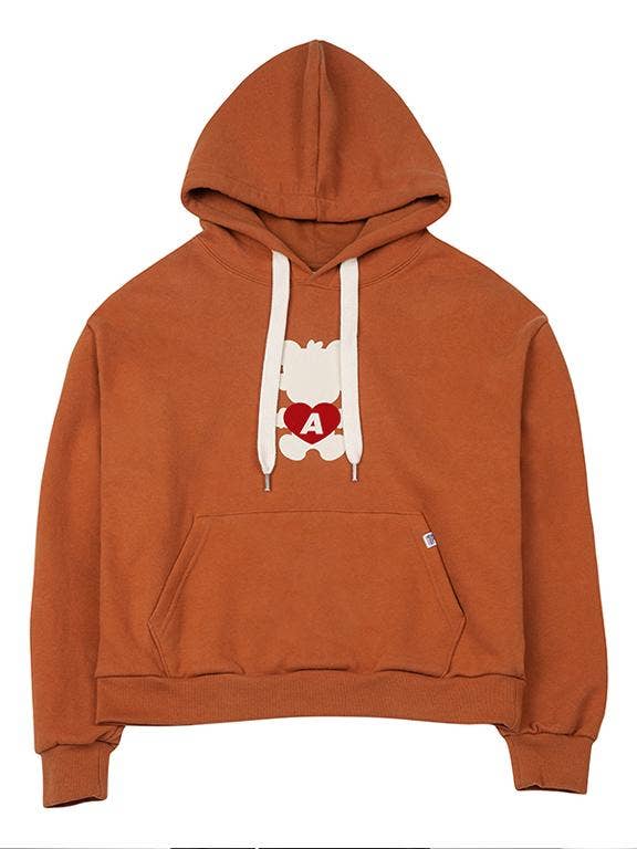 ATG Monkey Bear Fleece Hoodie Brown por atacado de Nevermindall Golf