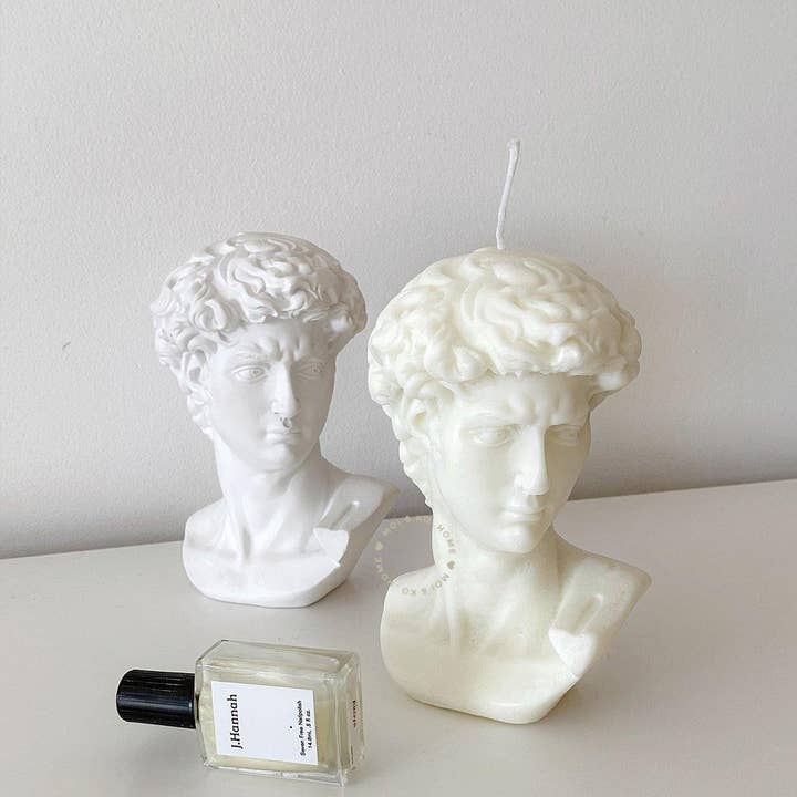 MOI AND KO - Venta al por mayor Velas de diseño llamativo - Busto de David vela de Soja | Escultura Vela Decorativa