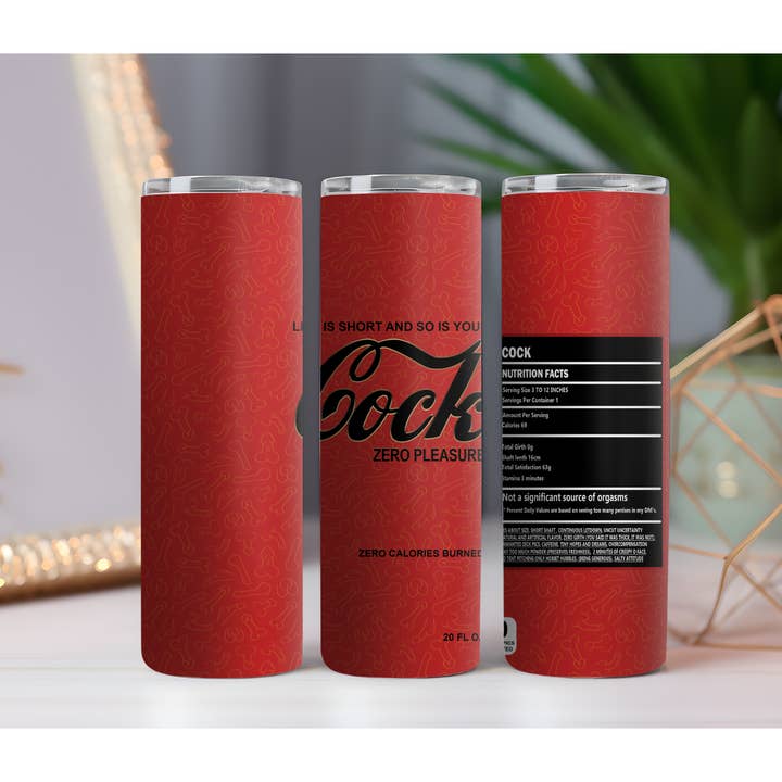 Coke Cock 20 oz. Skinny Drink Tumbler for wholesale by 316 Legacy LLC