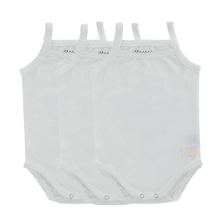 Basic White, Girl (Three Pack) for wholesale by Noggi Wear