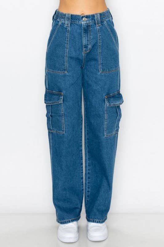BLUE AGE - Wholesale Jeans - Women's - Teen Skaters Denim Cargo Pant0