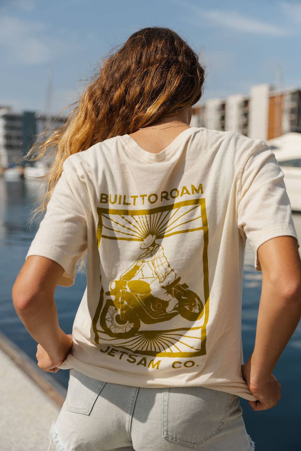 Jetsam - Wholesale Screen Printed T-Shirt - Unisex - Built to Roam - Tee