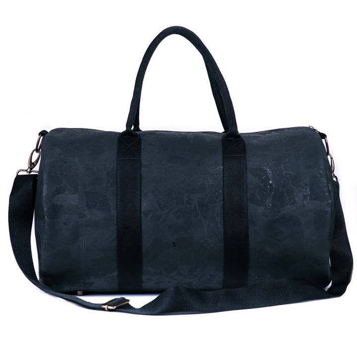 Schwarze Kork-Reisetasche – Geräumiger und bequemer Reisebegleiter BAGP-067-C für den Großhandel von Meninas Bonitas Cork