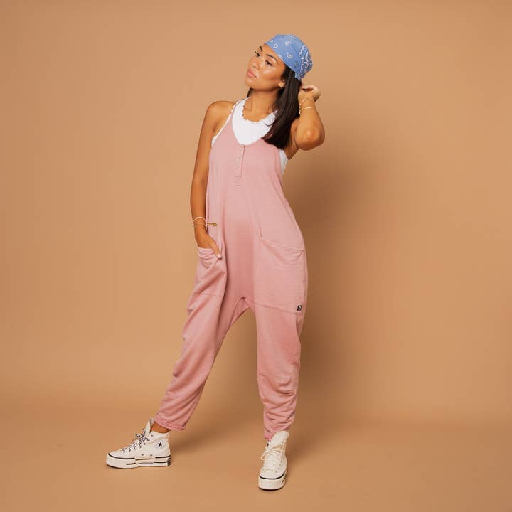 Women's Tank Romper - Blush for wholesale by RAGS