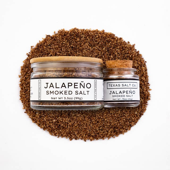 Jalapeño Smoked Salt for wholesale by Texas Salt Co