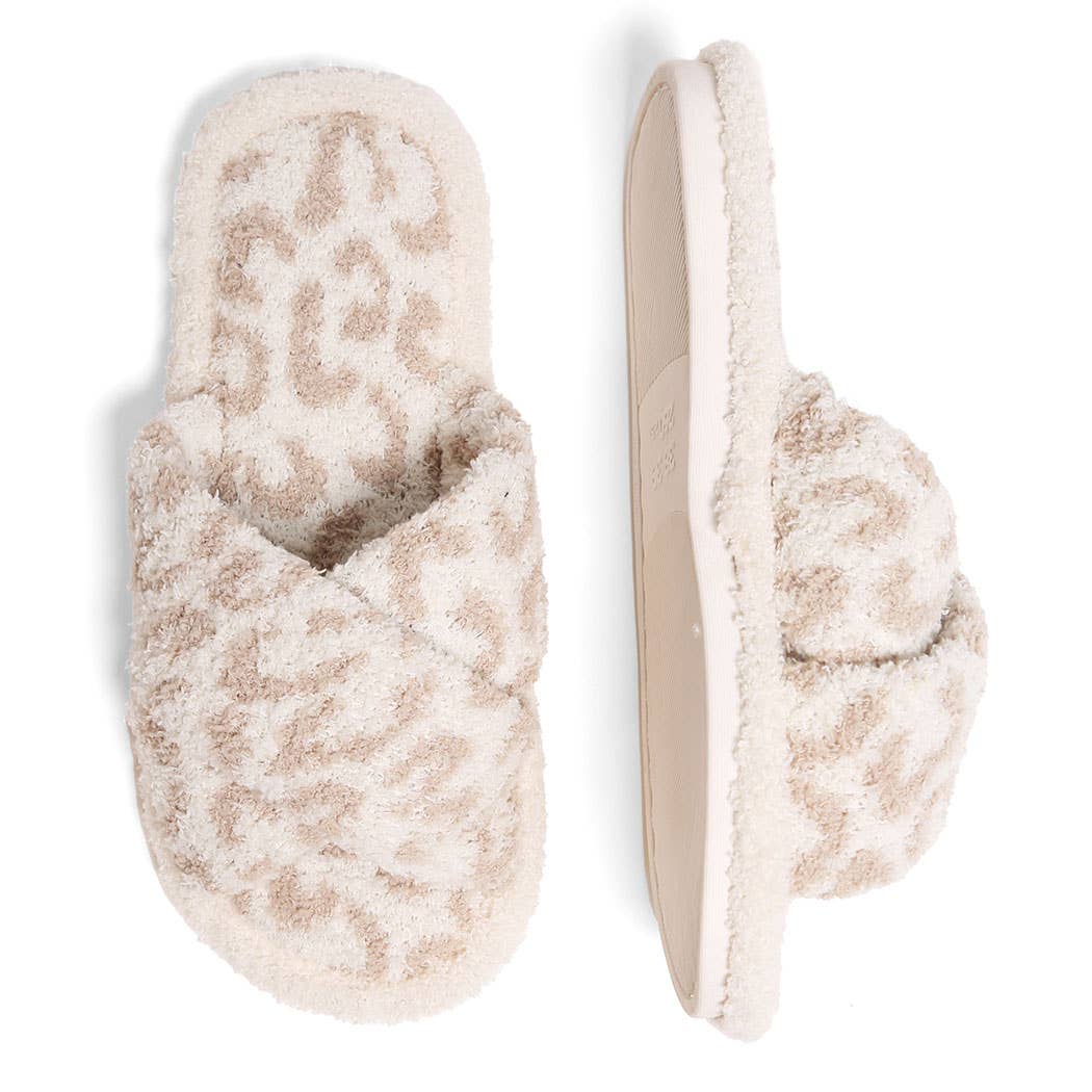 Fashion City - Wholesale Slippers - Women's - Luxury Soft Crossover Leopard Pattern Slipper12