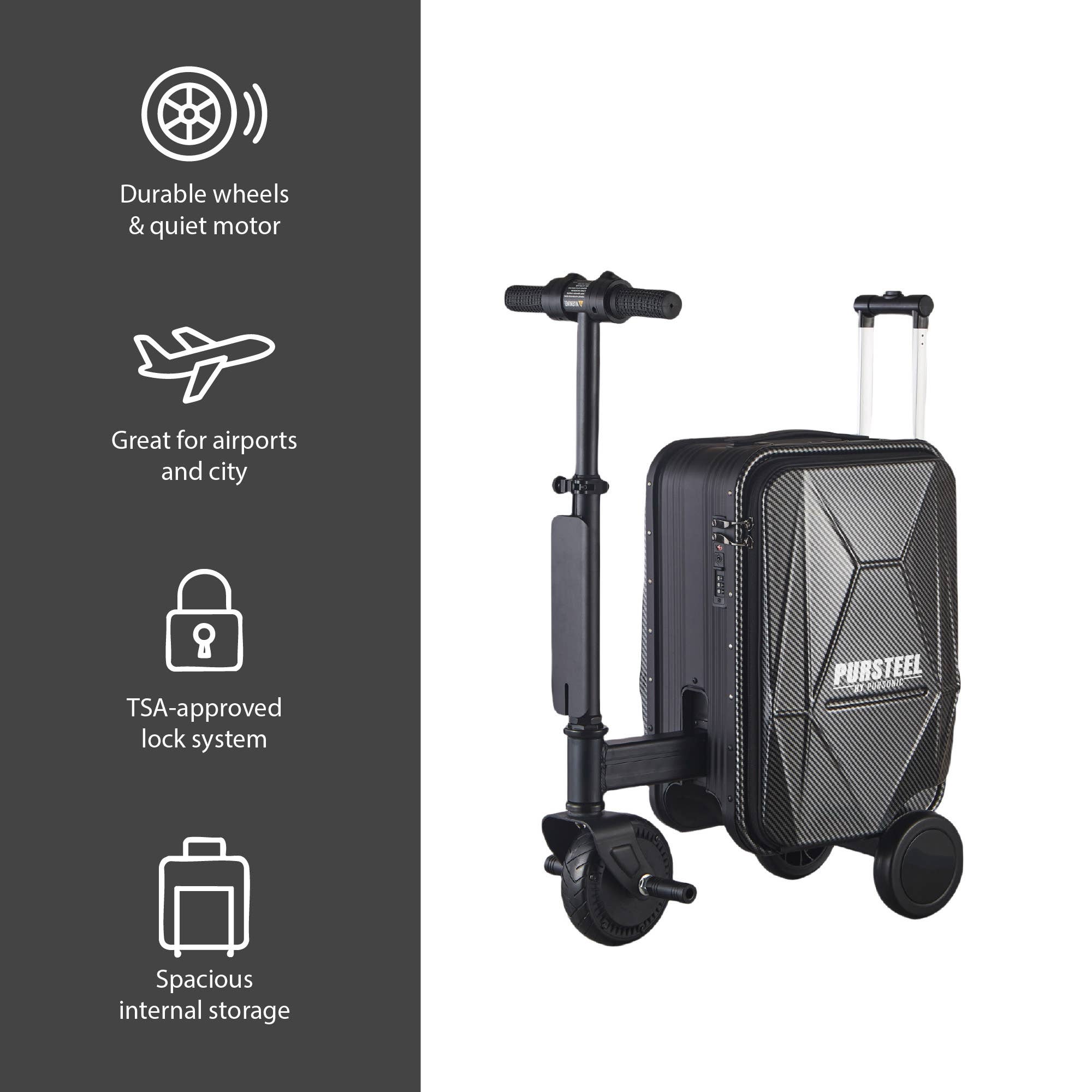 Pursonic - Wholesale Luggage - Pursonic Electric Ride-On Luggage 1