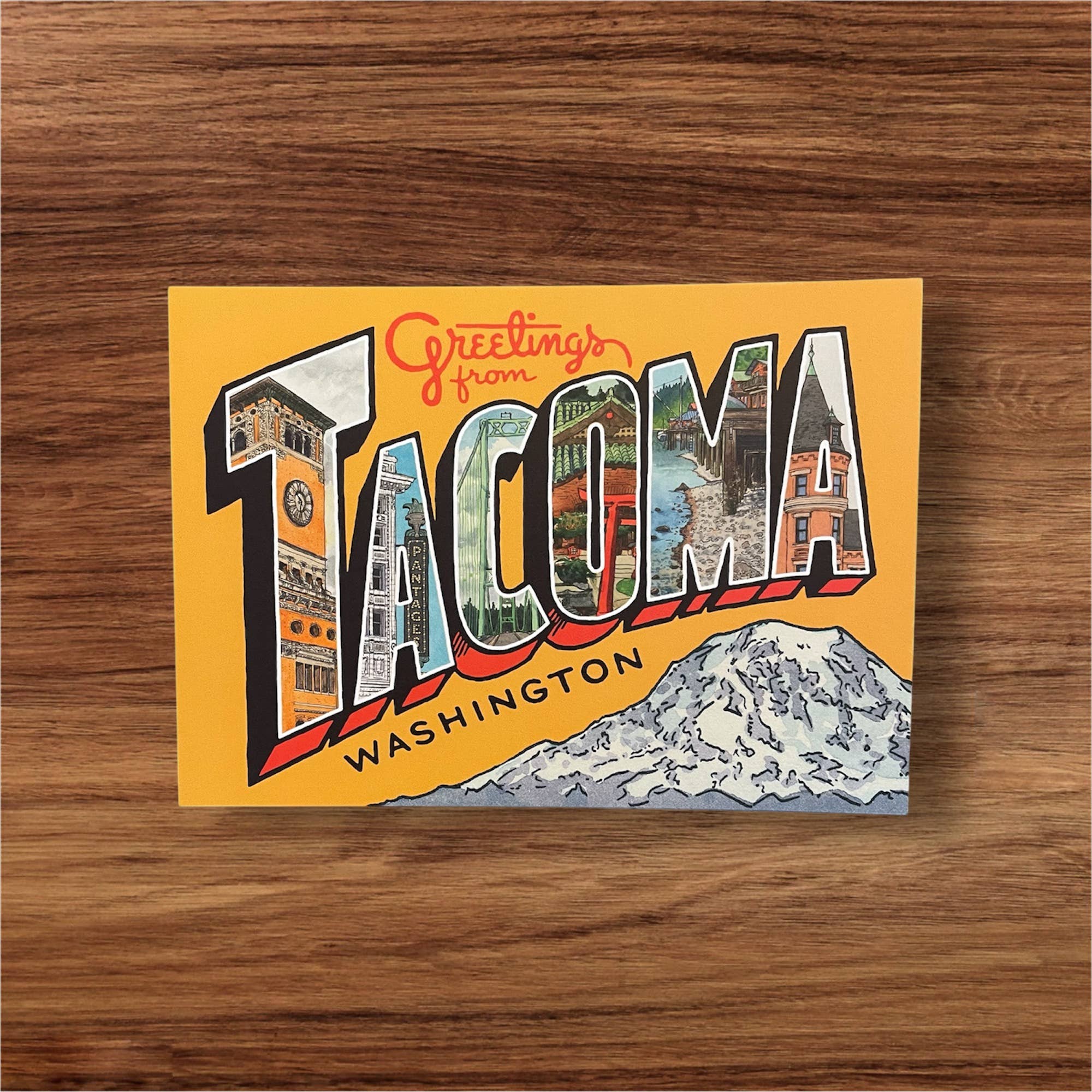 Anagram Press - Wholesale Postcard - Greetings From Tacoma Postcard1