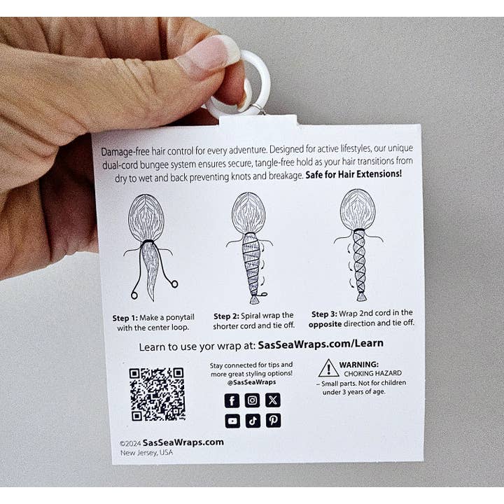 SasSea Wraps® - Wholesale Hair Tie - SasSea Wraps Hair Tie - Pistachio (L)8