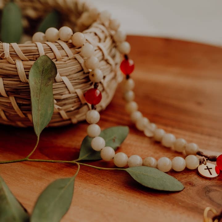 Abundantly Yours - Wholesale Prayer Beads Necklace - Bread of Life Rosary | Catholic Rosary