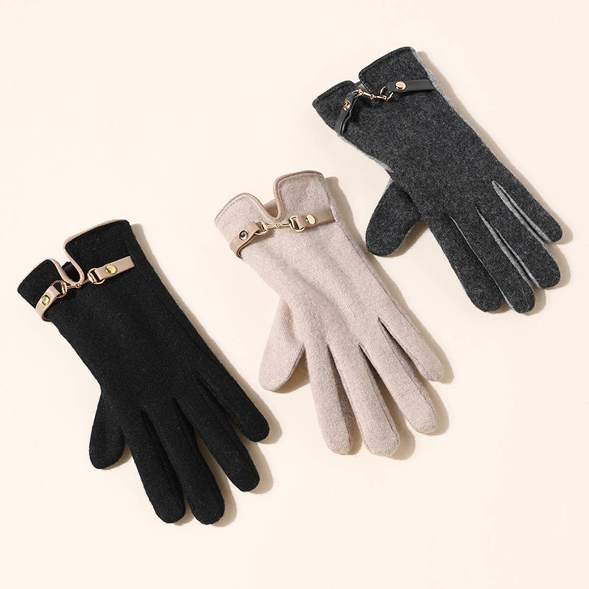ACCITY - Wholesale Gloves - Women's - Cute Wool Touchscreen Gloves – Winter for Women_CWAG00485