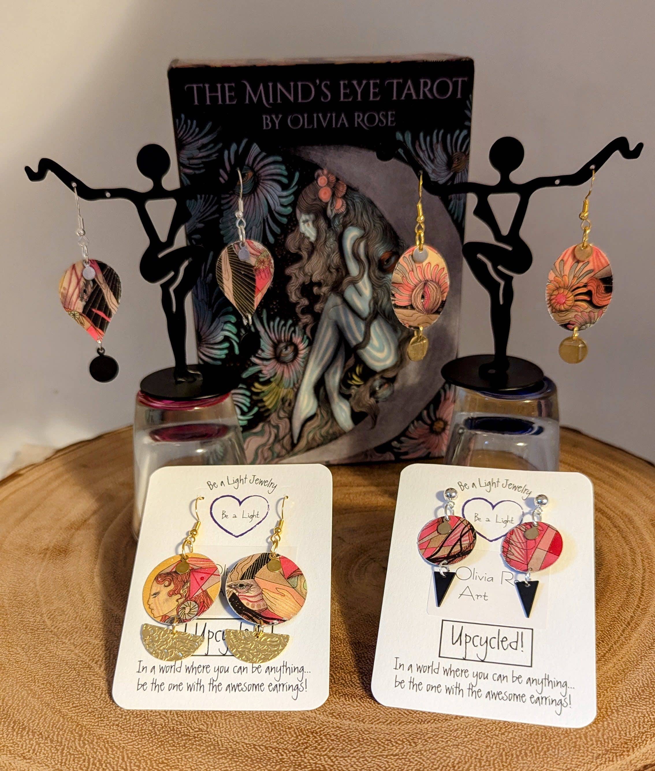 Be a Light Jewelry - Wholesale Dangle Earrings - Women's Art Earrings, Tarot artists, Spiritual, Upcycled2