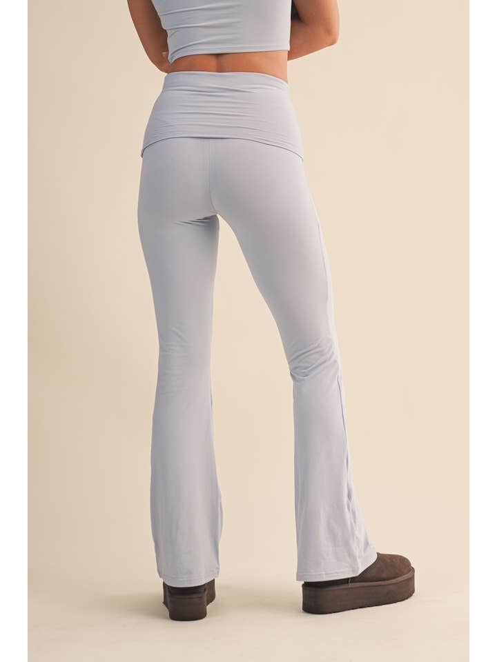 KIMBERLY C – wholesale Pants – Women's – Soft Knit Foldover Flare Pants10