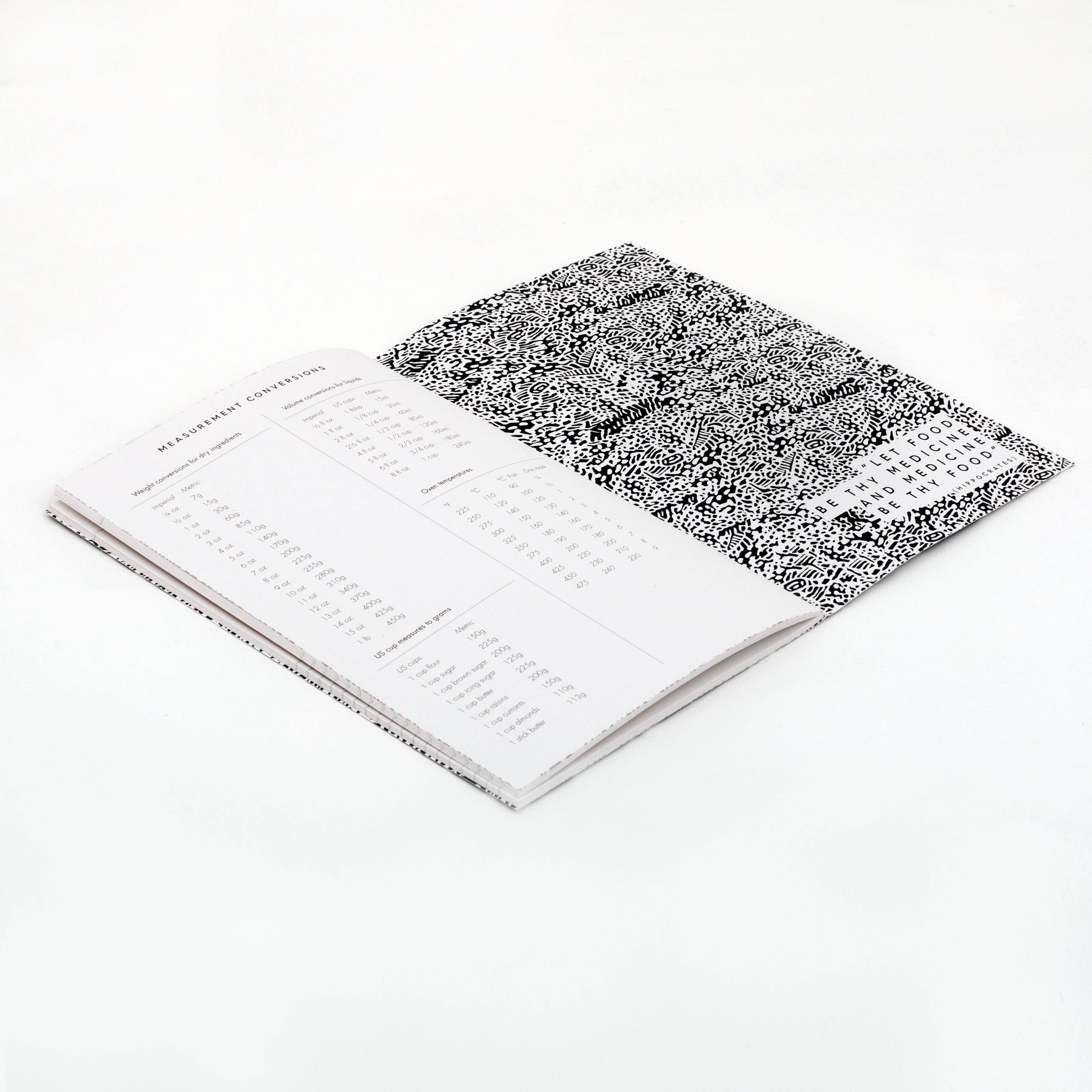 Studio Wald - UK Made - Wholesale Journal/Diary - Recipe Journal - Black & White4