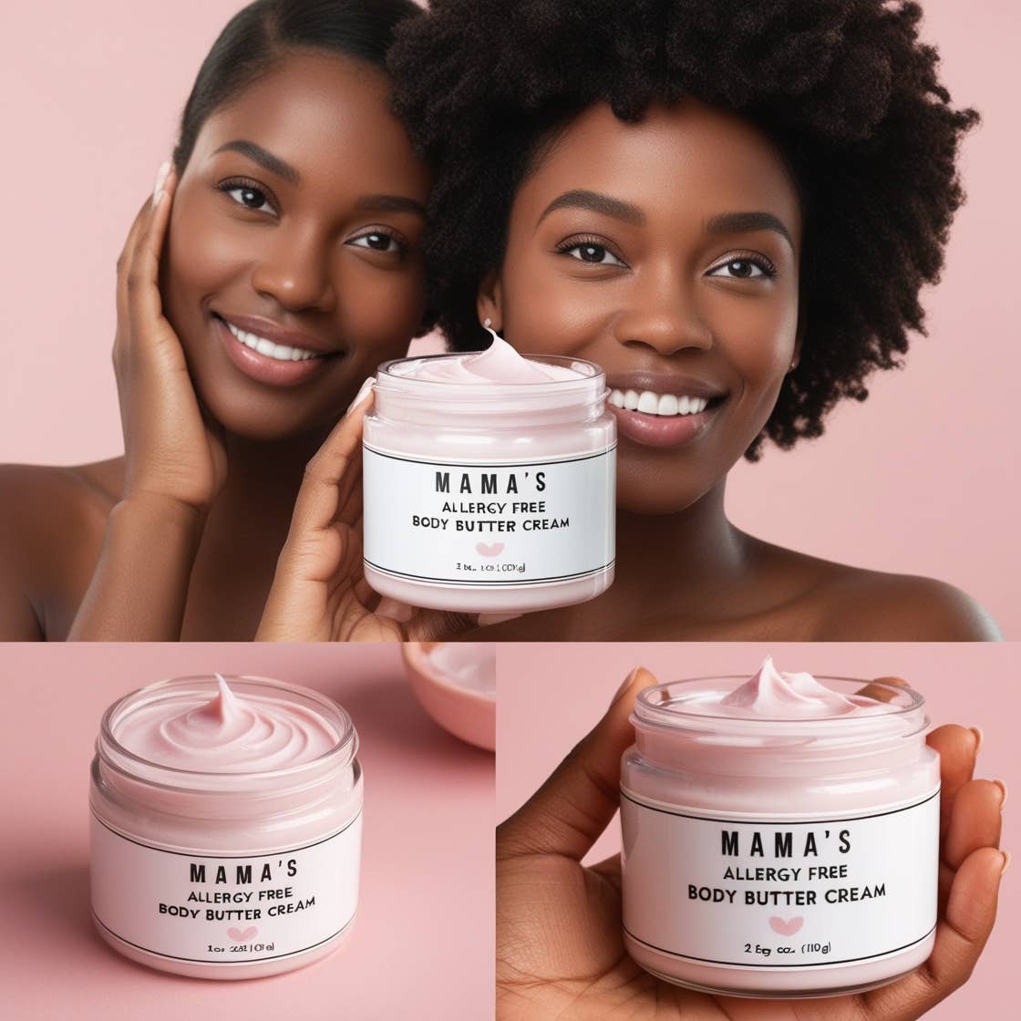 Beautique Goals - Wholesale Body Balm/Butter - Mama's Allergy Free Body Cream - Nut Free Flavorful Scent3