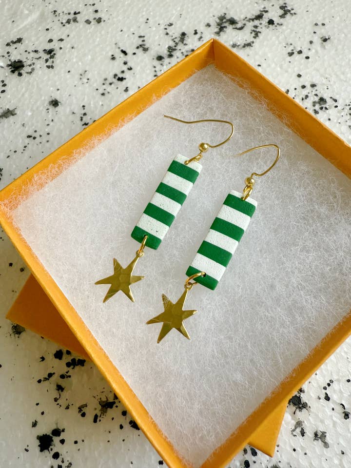 Paris Star Earrings for wholesale by Lemon Lee Studio