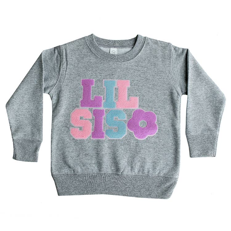 Sparkle Sisters by Couture Clips – wholesale Sweatshirt - Kids – Chenille Lil Sis Sweatshirt 1